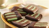 Chocolate Mint Layered Cookie Slices